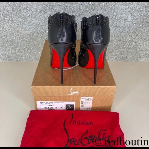❣️SOLD Louboutin Mandolina Laser Cut Booties 35 - Picture 3 of 7